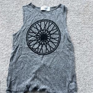 Soul Cycle cotton tank size S grey